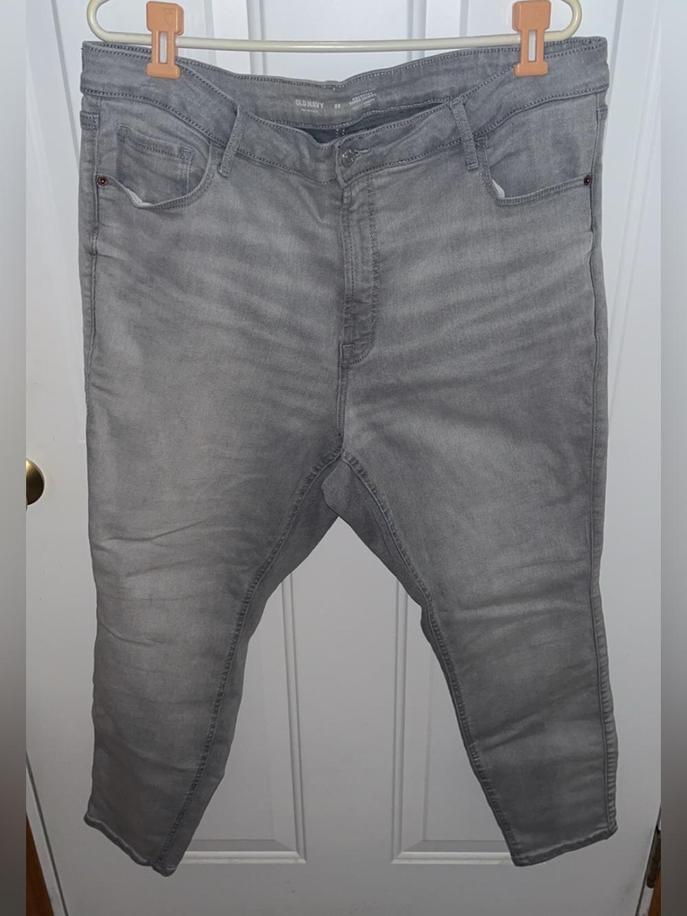 Women's Old Navy Extra High Rise Rockstar Super Skinny fit Gray Jeans - Size 22